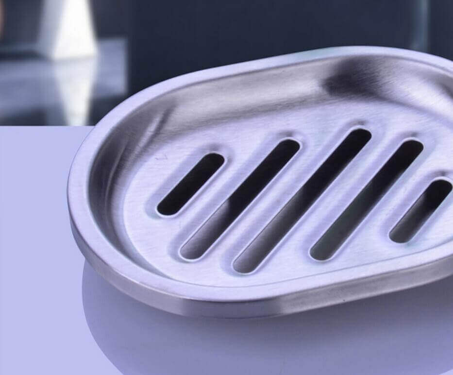 Juego de baño 4 piezas METAL acero inoxidable ecológico, sostenible, comprar sin plástico, sin plástico, drena muy bien el agua Juego de baño 4 piezas METAL acero inoxidable ecológico, sostenible, comprar sin plástico, sin plástico, de fácil drenaje