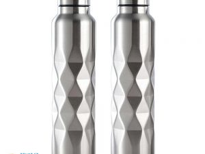Botella METAL Diseño 1L única, elegante, para deportistas, para viajar. SIN PLASTICO. Ecológica, sostenible y metálica