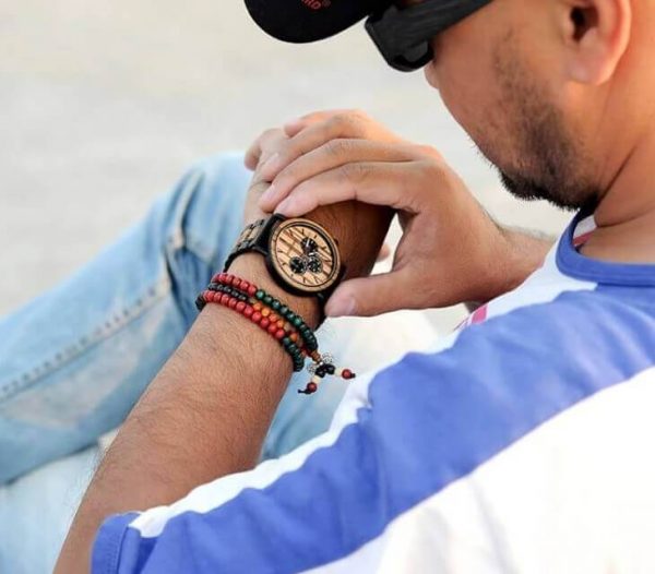 Reloj Informal de MADERA cronógrafo cronómetro y calendario. Comprar SIN Plástico, Reloj que da la hora