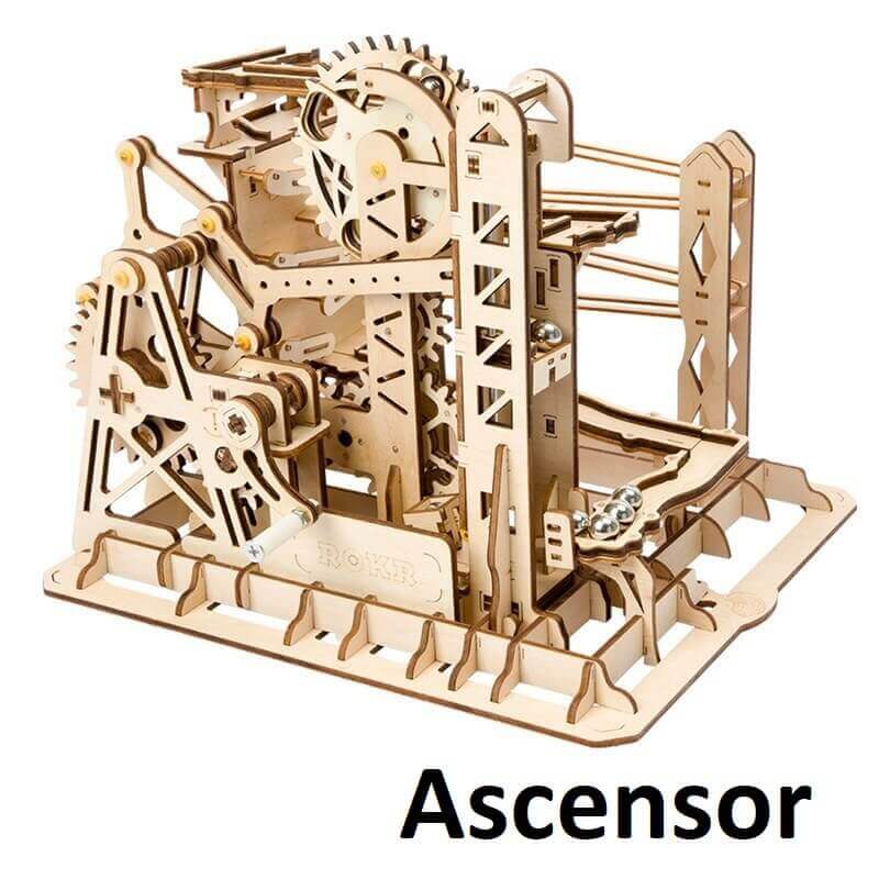 Laberinto MADERA Juego Carreras modelo ascensor