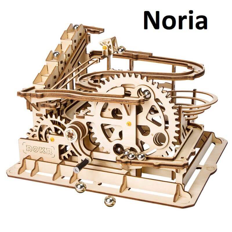 Laberinto MADERA Juego Carreras modelo montaña rusa