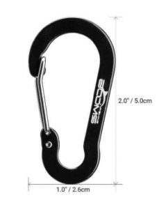 Mosquetones Aluminio Ganchos de Colores, comprar sin plástico, camping, viajes, aventura, recuerdos. Sostenible, resistente ecológico y reciclable