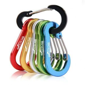 Mosquetones Aluminio Ganchos de Colores, comprar sin plástico, camping, viajes, aventura, recuerdos. Sostenible, resistente ecológico y reciclable