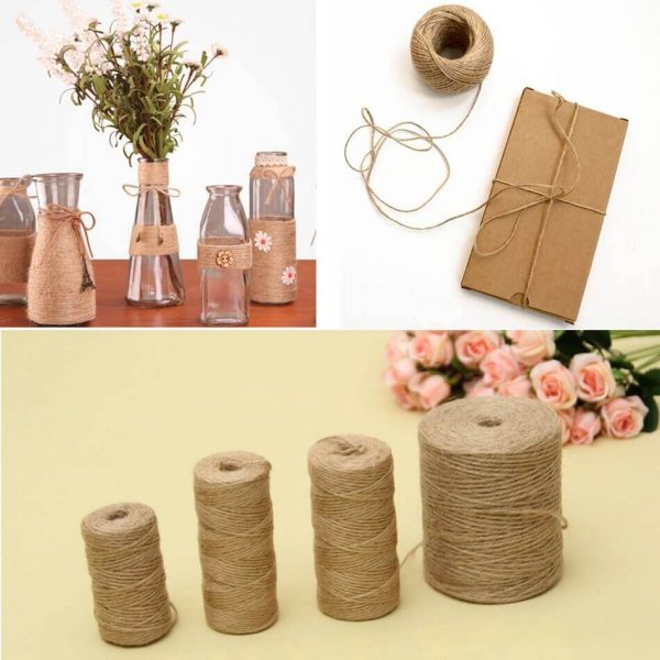 Cuerda Natural de Cáñamo Artesanal ecológico sostenible reciclable, compostable DIY bisutería y artesanía