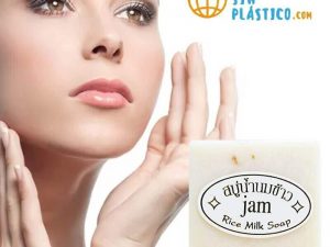 Jabón de Leche y Arroz Artesanal, ingredientes naturales y productos ecológicos en COMPRAR SIN PLASTICO. Limpieza facial y piel