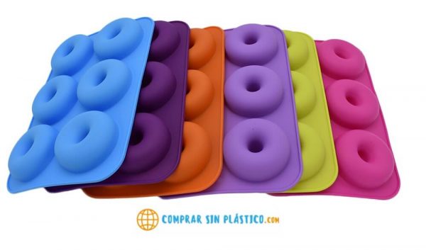 Molde Rosquilletas Berlinesas Silicona, ROSCA, BUÑUELO, PASTELITO, PANECILLO, BOLLO. ecológico, sostenible. apto para el Horno. Comprar Sin Plástico