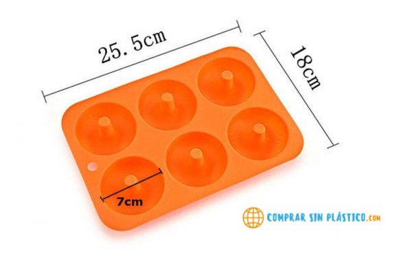 Molde Rosquilletas Berlinesas Silicona, ROSCA, BUÑUELO, PASTELITO, PANECILLO, BOLLO. ecológico, sostenible. apto para el Horno. Comprar Sin Plástico