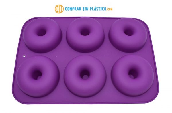 Molde Rosquilletas Berlinesas Silicona, ROSCA, BUÑUELO, PASTELITO, PANECILLO, BOLLO. ecológico, sostenible. apto para el Horno. Comprar Sin Plástico