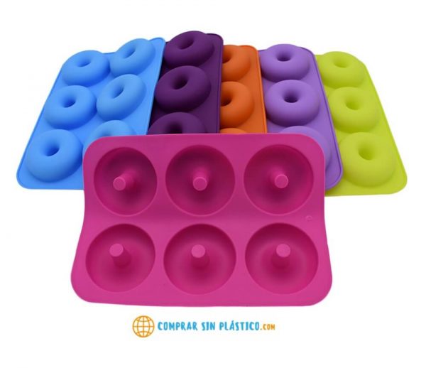 Molde Rosquilletas Berlinesas Silicona, ROSCA, BUÑUELO, PASTELITO, PANECILLO, BOLLO. ecológico, sostenible. apto para el Horno. Comprar Sin Plástico